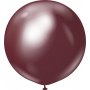 Ballonger ensfargede - Premium 60 cm - Burgunder Krom - 10-pakning