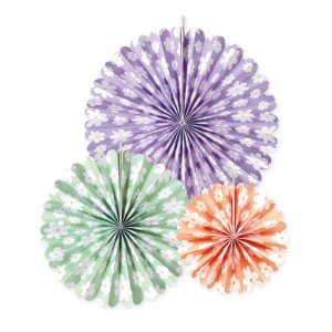 Hjul til n�ler - Blomster - �32/25/15 cm - 3-pakning
