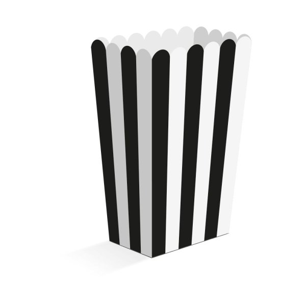 Snackbokser - Svart - 6,3 � 4,4 � 13,5 cm - 8-pakning