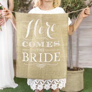 Juteflagg - Her kommer bruden