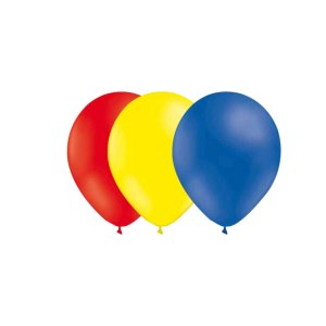 Ballonger - Mix - Rød/Lys Gul/Blå - 15-pakning Ballonger - Mix - Rød/Lys Gul/Blå - 15-pakning