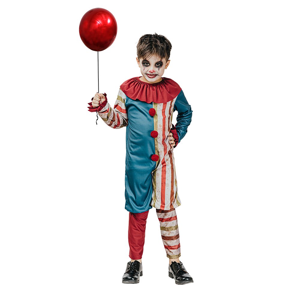 Vintage klovnegutt – Kostyme – 134-140 cm – Halloween-kostyme, Halloween