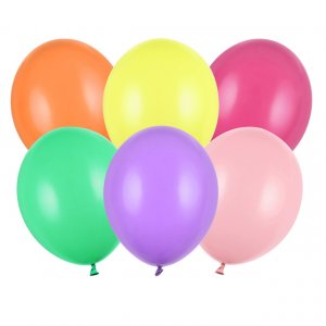 Pastellballonger - Premium 27 cm - Pastellmiks Klar - 10-pakning Pastellballonger - Premium 27 cm - Pastellmiks Klar - 10-pakning