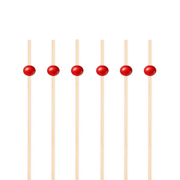 Snackpinner/Drikkepinner - Røde - 12 cm - 25 stk Snackpinner/Drikkepinner - Røde - 12 cm - 25 stk