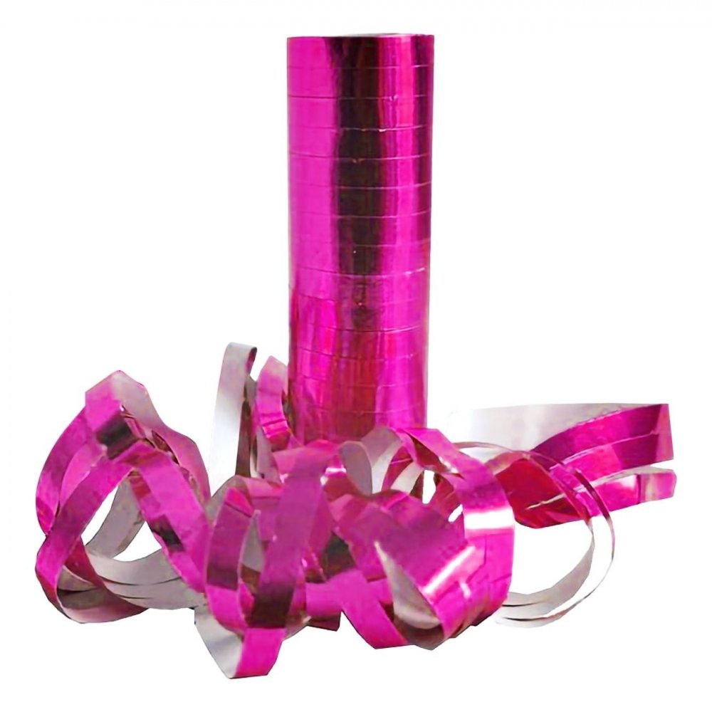 Serpentin Metallisk Rosa 18x4m – Serpentiner, Små dekorasjoner