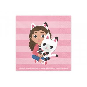 Servietter - Gabbys dukkehus - 20-pakning - 33 x 33 cm