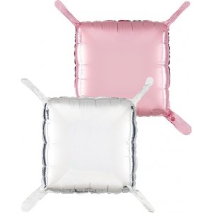 Puteballonger - Slv og Pastellrosa 47 cm