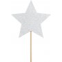 Kakespenner - Stjerner - Sølvglitter - 6-pakning Kakespenner - Stjerner - Sølvglitter - 6-pakning