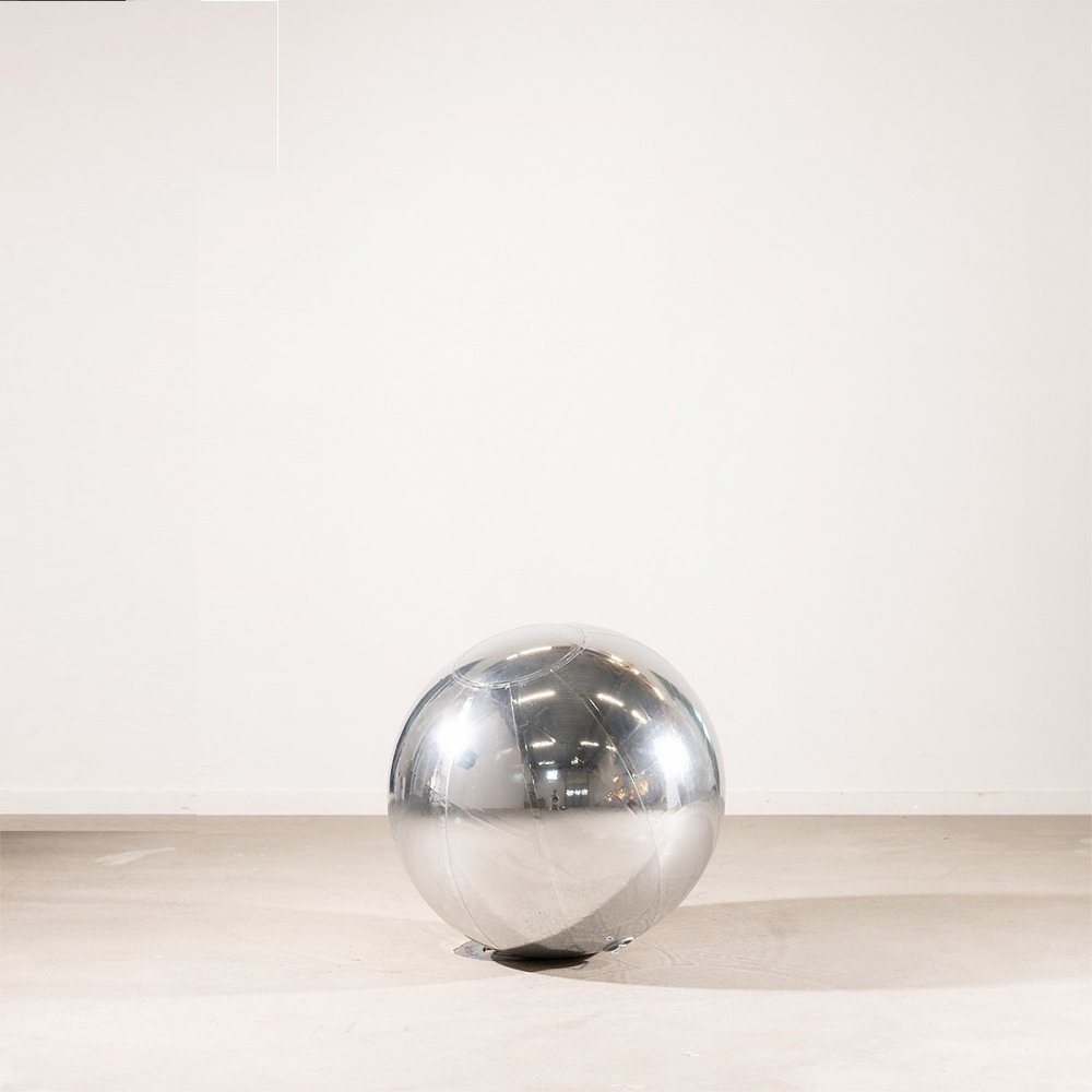 Oppblåsbar speilkule – sølv – 60 cm – Kjempeballonger, Ballonger