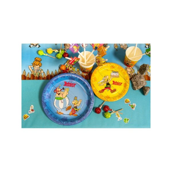 Papptallerkener - 18 cm - Asterix - 8 stk
