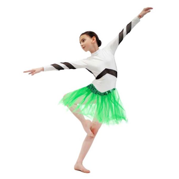 Tyllskj�rt-tutu til barn Gr�nn 29 cm - Kostyme