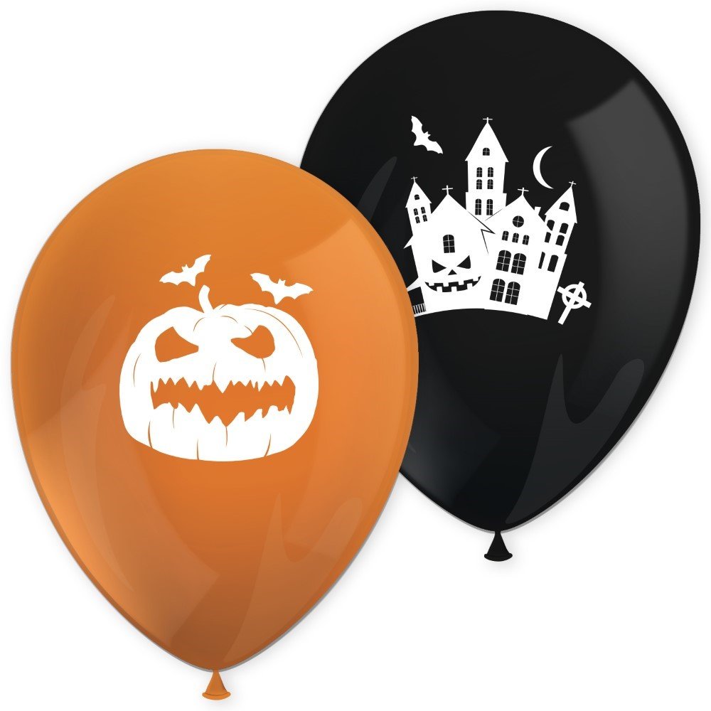 Trykte ballonger – Halloween – 8-pakning – Halloween-ballonger, Halloween