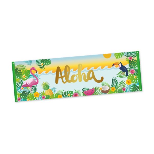 Banner - Stoff - Aloha - 230x75 cm Banner - Stoff - Aloha - 230x75 cm