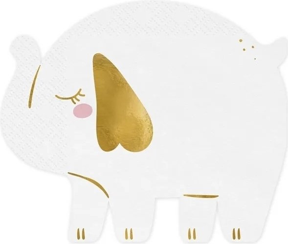 Servietter - Hvit elefant - 12-pakning Servietter - Hvit elefant - 12-pakning