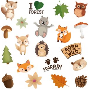 Tatoveringer - Skogens venner - 20 stk