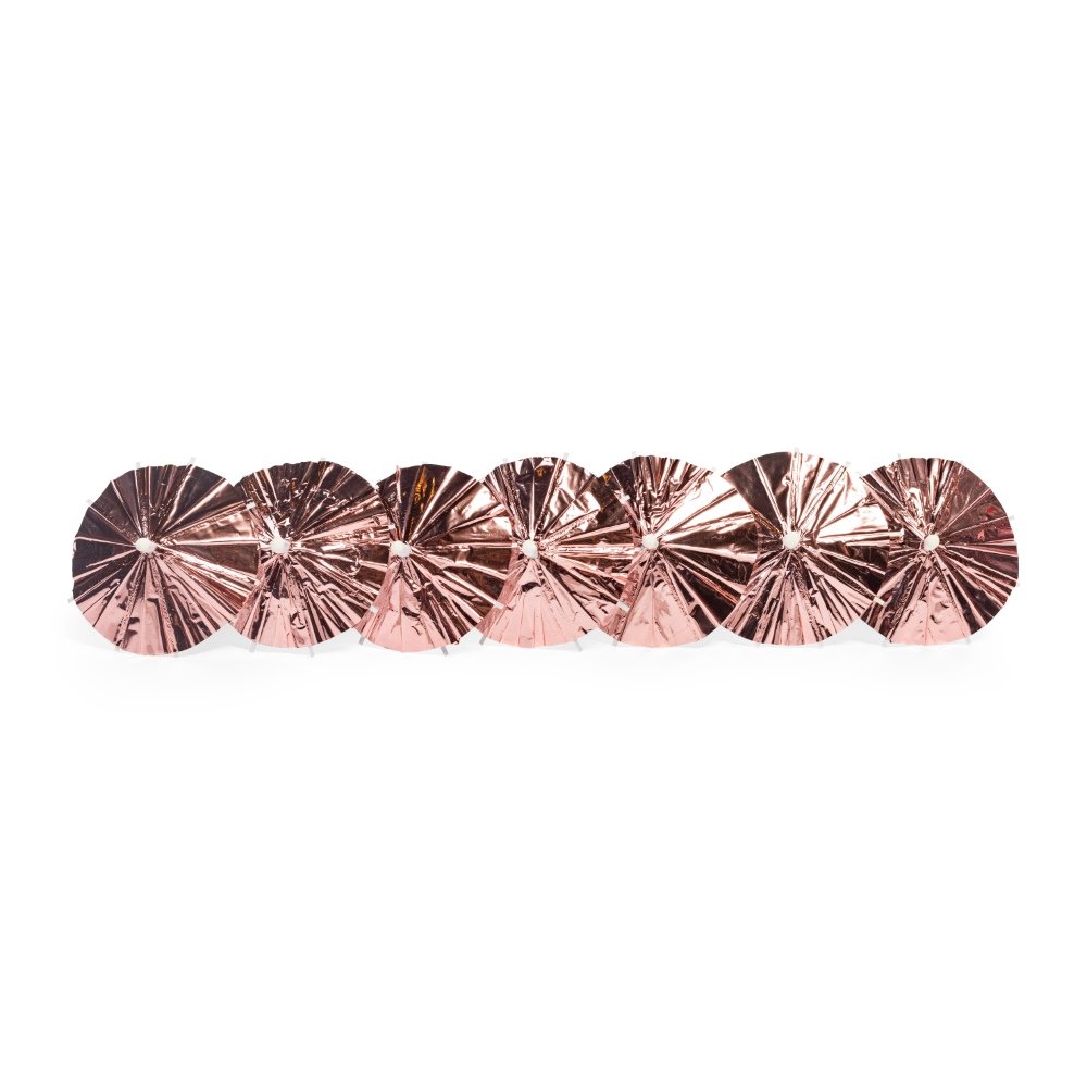 Festplukkere - Metallisk roségull - 10-pakning - Cake Picks