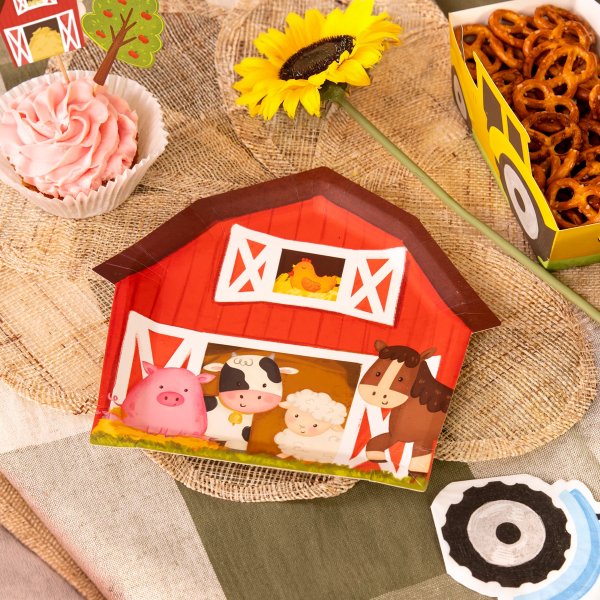 Papirtallerkener - Bondeg�rd - 6 stk