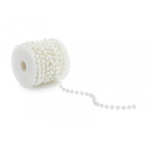 Perleb�nd - 8 mm perler - 10 meter langt