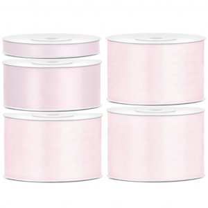 Satengbånd - Babyrosa - 25 m Satengbånd - Babyrosa - 25 m