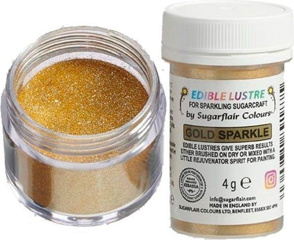Luster Dust Sparkle - Gull - Sugarflair - 4 g Luster Dust Sparkle - Gull - Sugarflair - 4 g