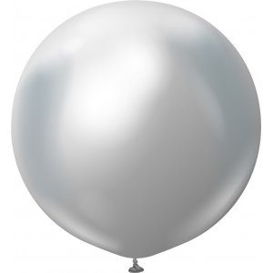 Ballonger ensfarget - Premium 60 cm - Sølvkrom Ballonger ensfarget - Premium 60 cm - Sølvkrom