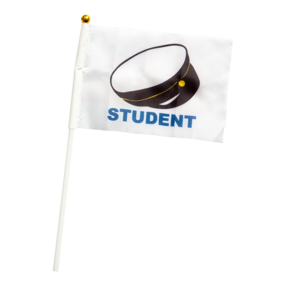 Håndflagg - Student - 6-pakning - Alle studenter, Student