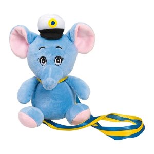 Studentbamse - Elefant - Blå - 18 cm Studentbamse - Elefant - Blå - 18 cm