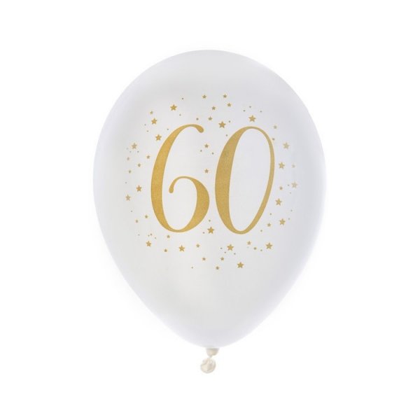 Ballonger Hvite 60 år Ballonger Hvite 60 år