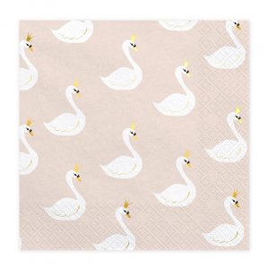 Servietter - Nydelig svane - 20-pakning