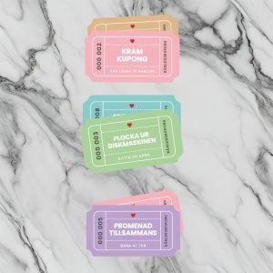 Kjærlighetskuponger til mamma og pappa - 10-pakning Kjærlighetskuponger til mamma og pappa - 10-pakning