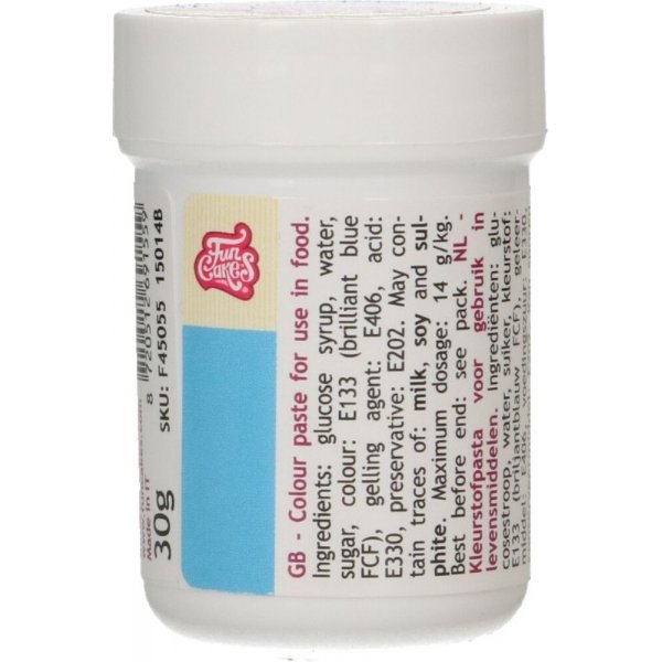 Fargepasta - Funcakes - Lys blå Fargepasta - Funcakes - Lys blå