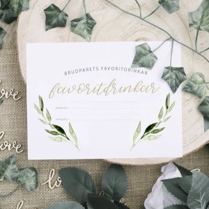 Skilt - Drikkevarer - Oliven Skilt - Drikkevarer - Oliven