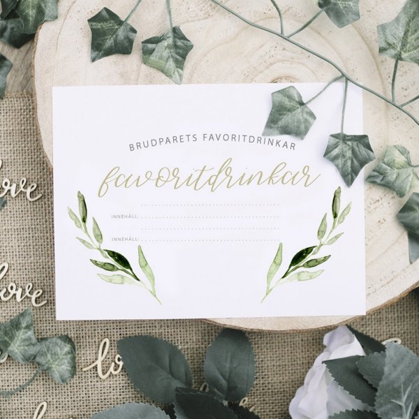 Skilt - Drikkevarer - Oliven