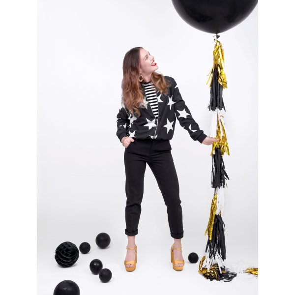 Miniballonger Pastell - Premium 12 cm - Svart - 10-pakning