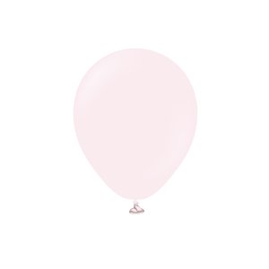 Miniballonger ensfargede - Premium 13 cm - Lyserosa - 25-pakning