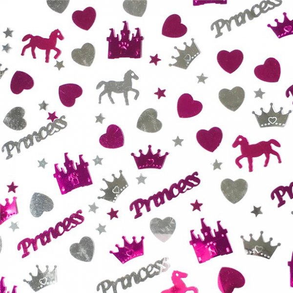 Konfetti - Princess - Rosa/Silver