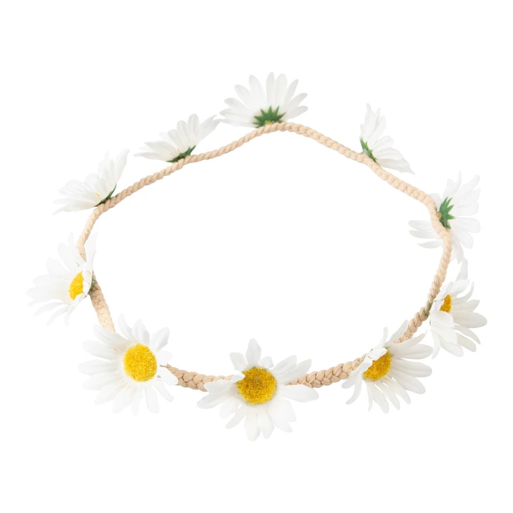 Pannebånd - Hvite blomster - Tiaraer og kroner