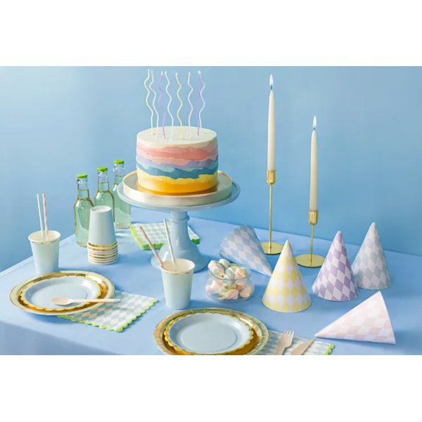 Kakelys - Swirl - Pastellmiks - 8-pakning Kakelys - Swirl - Pastellmiks - 8-pakning