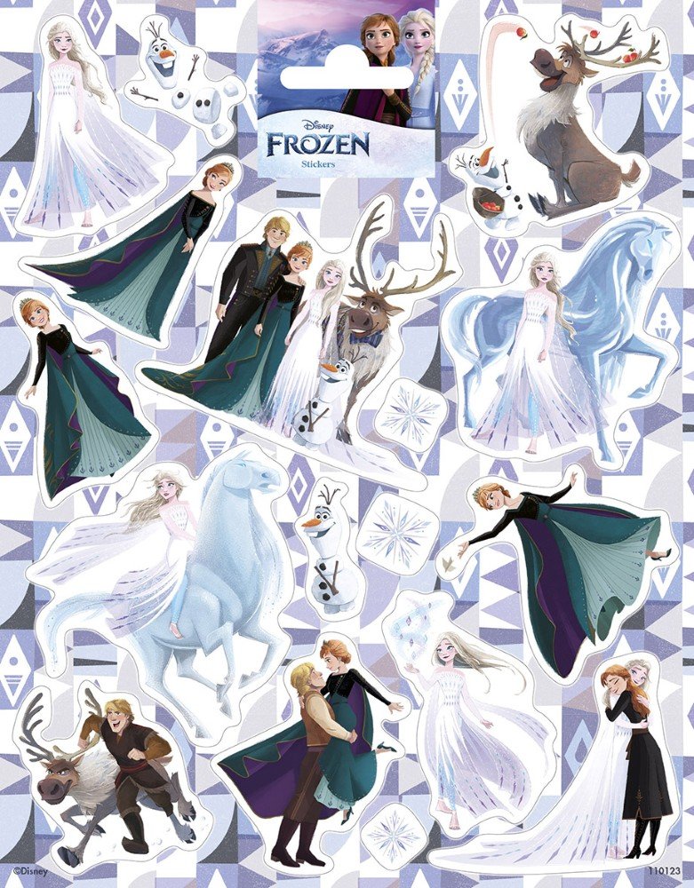 Klistremerker - Store - Frossen/Frost - ca. 20 stk.