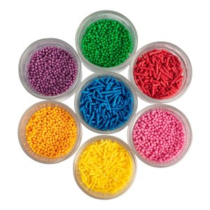 Strøssel - 7 farger - PME - 48g Strøssel - 7 farger - PME - 48g