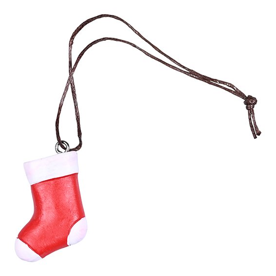 Julenissetilbehør - Julestrømpe med anheng Julenissetilbehør - Julestrømpe med anheng