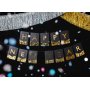 Vimpel med fransar - Happy New Year - Svart/Guld