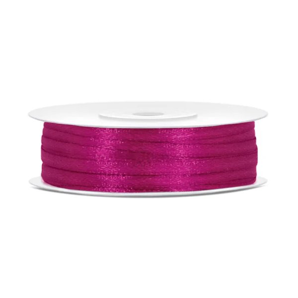 Satengbånd - Fuchsia - 25 meter Satengbånd - Fuchsia - 25 meter