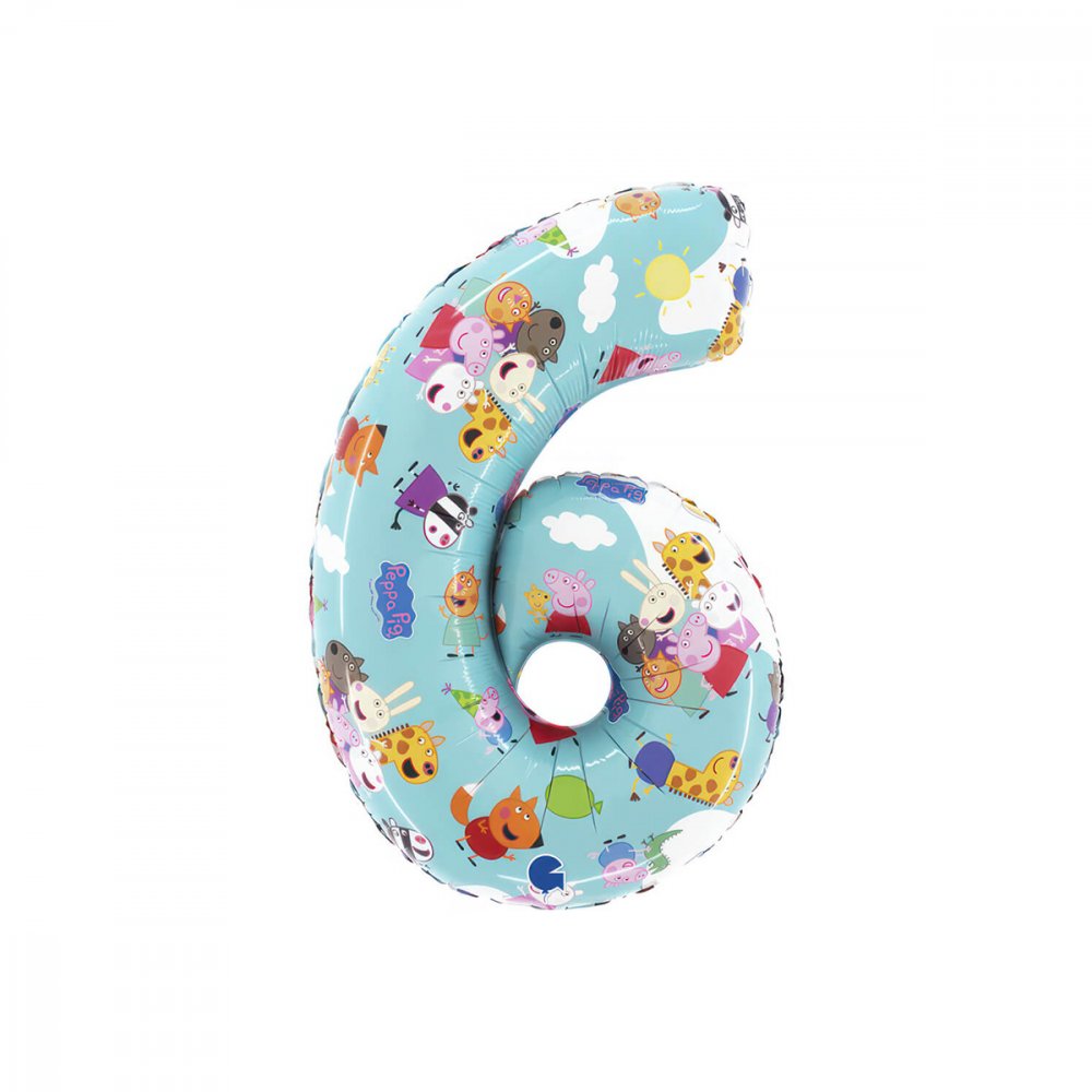 Ballongfigur – Greta Gris – Seks – 66 cm – Tallballonger, Ballonger