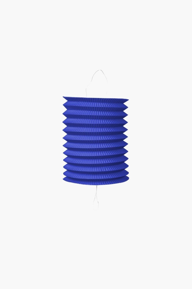 Lanterne – Papir – Blå – 16 cm – Lamper og lykter til bryllup, Bryllupsdekorasjoner