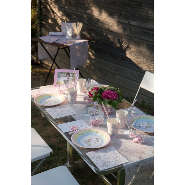 Papptallerken - Enhjrning - 10-pakning