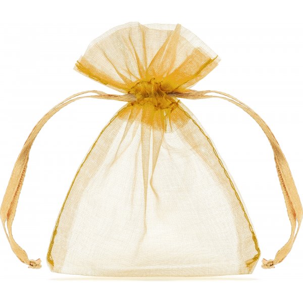 Organzaposer - Gull - 10-pakning