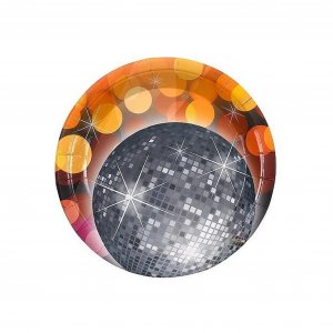 Papptallerkener - Disco - 8-pakning