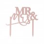 Cake Topper - Mr & Mrs - A Touch of Pampas