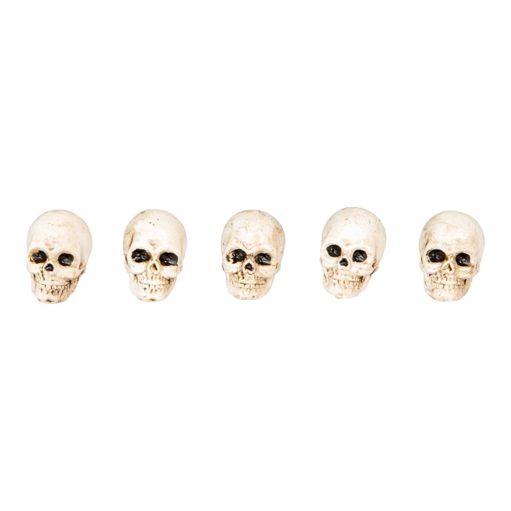 Dekorasjonshodeskaller - Halloween - 5 stk - Halloween